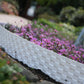 Lawn Edging, Plastic Palisade Rattan Effect, 2.4m, Gray