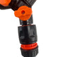 3 Way Connector Set with Valve Black/Orange