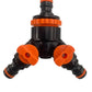 3 Way Connector Set with Valve Black/Orange