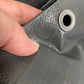 Grey L-Grade Tarpaulin with 10 x 6" Bungee Balls (Black) and 10 x Screw Type Tarp Clips