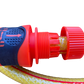 Premium Garden Hose Yellow with Orange Lock Connectors