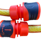 Premium Garden Hose Yellow with Orange Lock Connectors