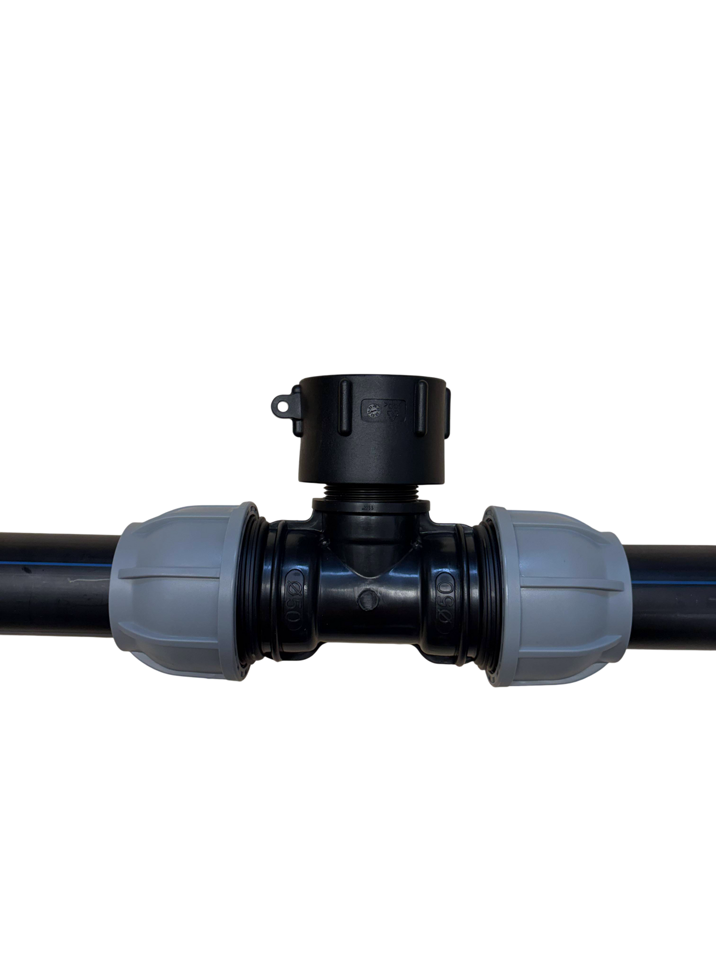 IBC 3-tank joining kit via 50 mm pipe