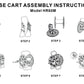 Hose Cart for 60m 1/2" Garden Hose