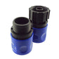 Male & Female Threaded Hose Quick Connector Set (Blue)