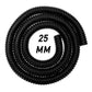 Corrugated Pipe 1" (25mm) with 2 x Double Wire Clips Set
