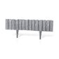 Lawn Edging, Plastic Palisade Wood Effect, 2.32m, Gray