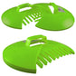 Leaf Grab Garden Cleaning Scoops, Green