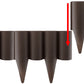 Lawn Edging, Plastic Palisade Wood Effect, 2.5m Box, Brown
