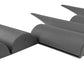 Lawn Edging, Plastic Palisade Wood Effect, 2.5m Box, Gray