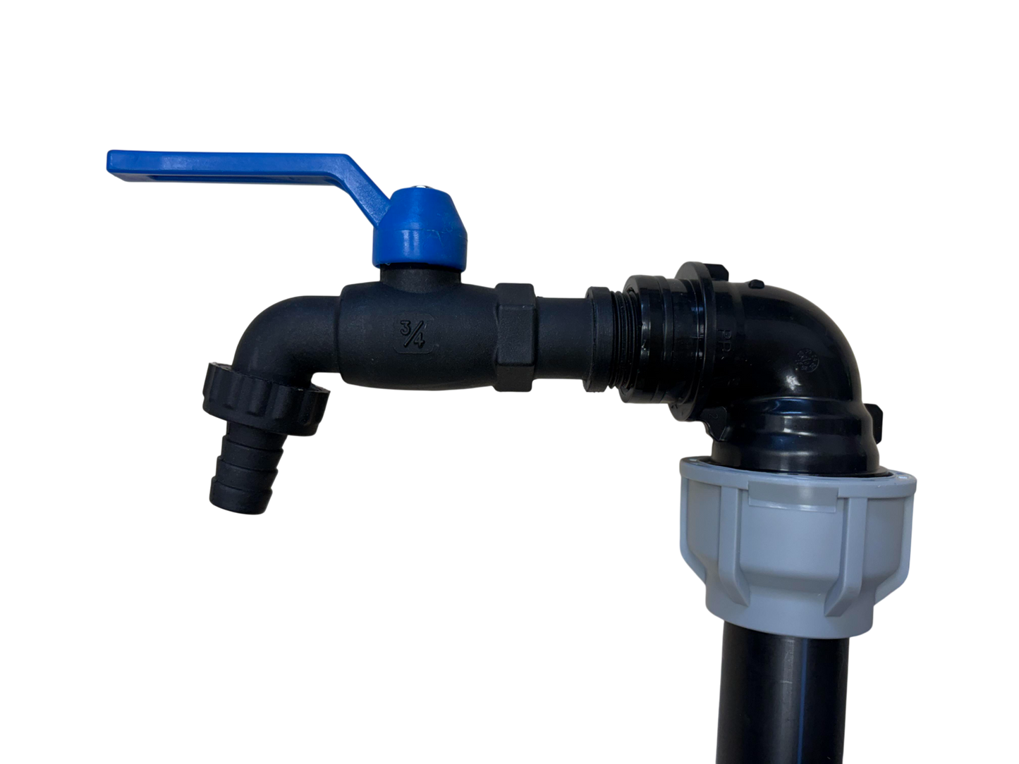 IBC 2-tank joining kit via 50 mm pipe