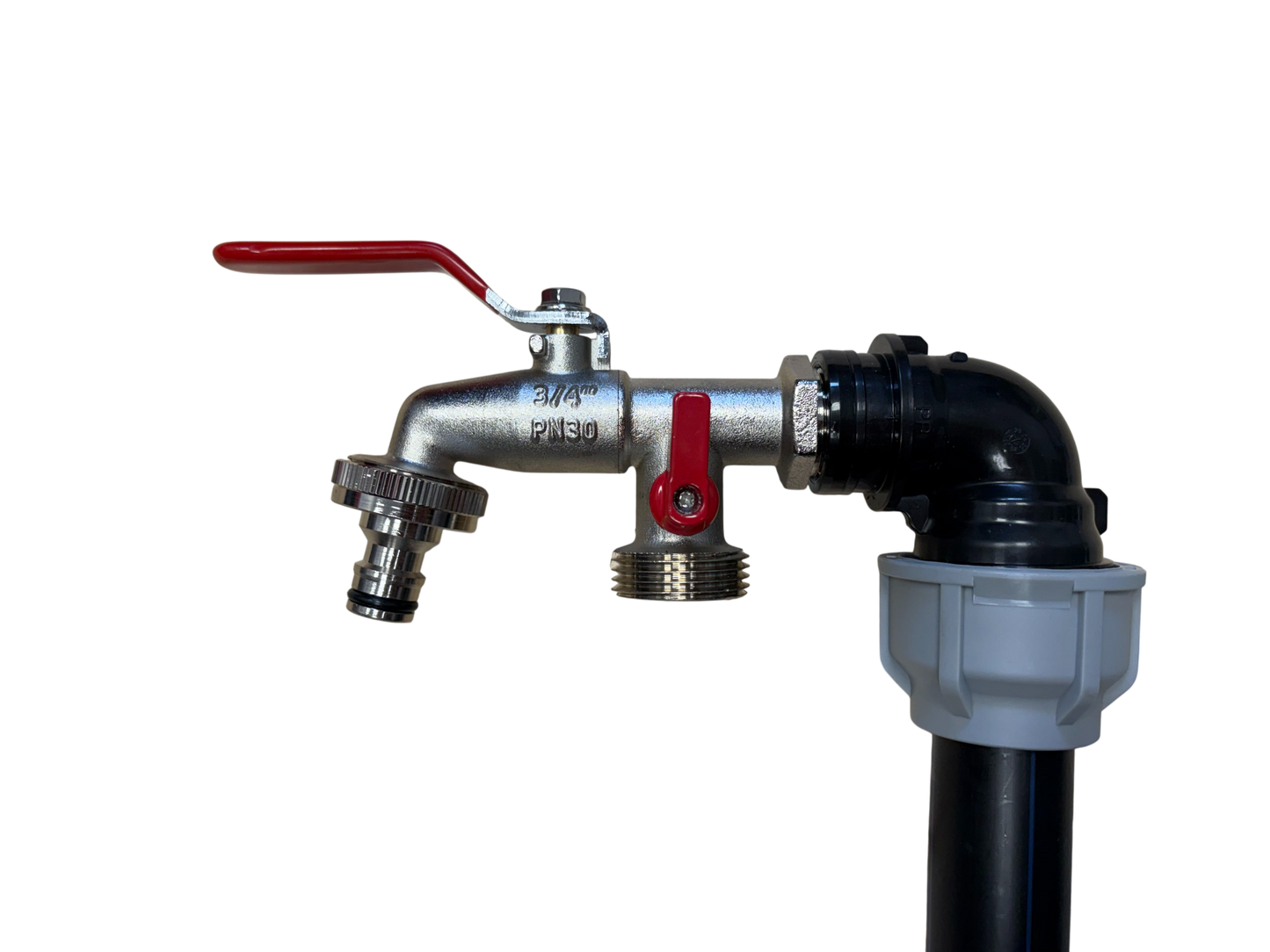 IBC 2-tank joining kit via 50 mm pipe