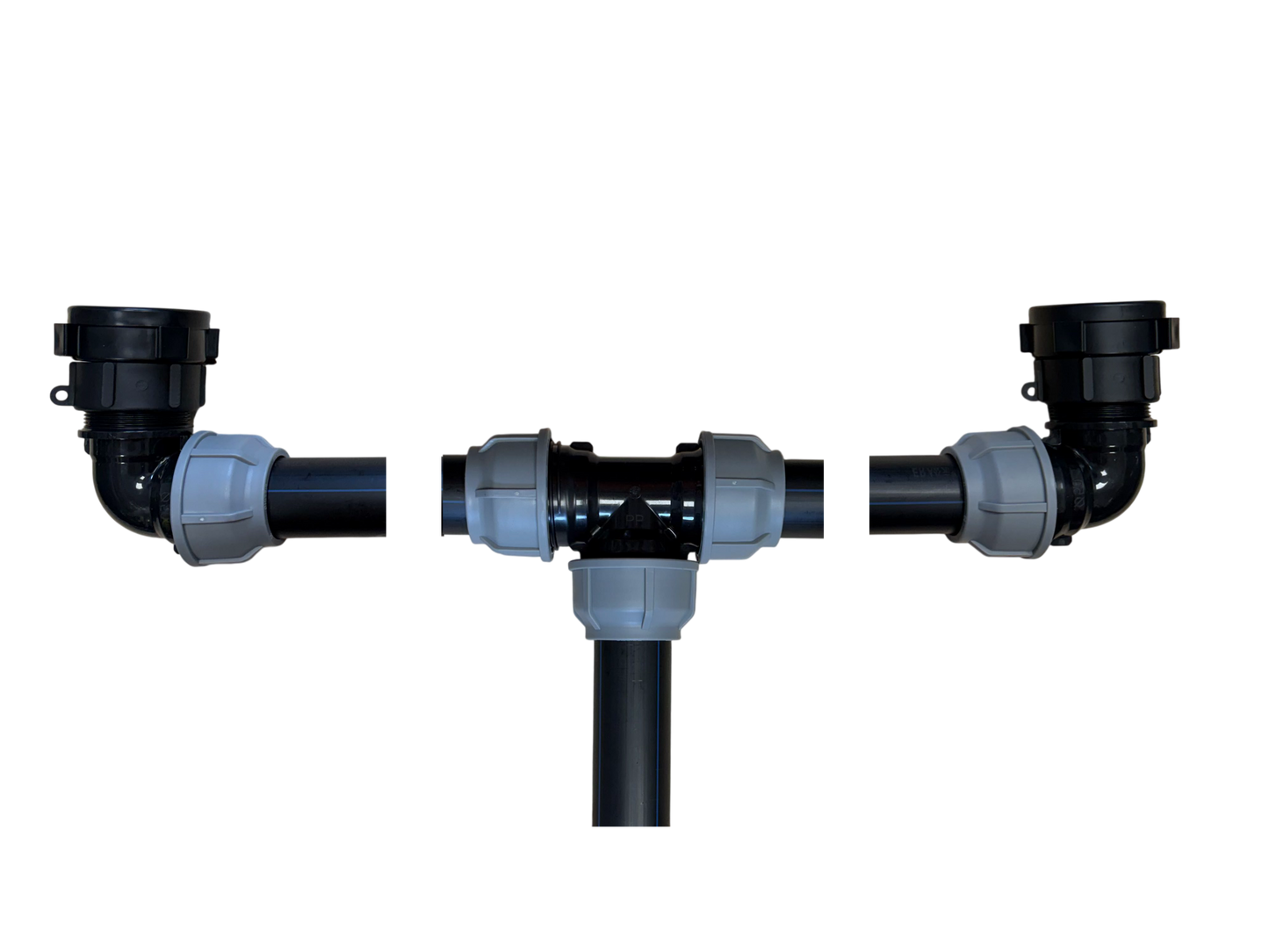 IBC 3-tank joining kit via 50 mm pipe