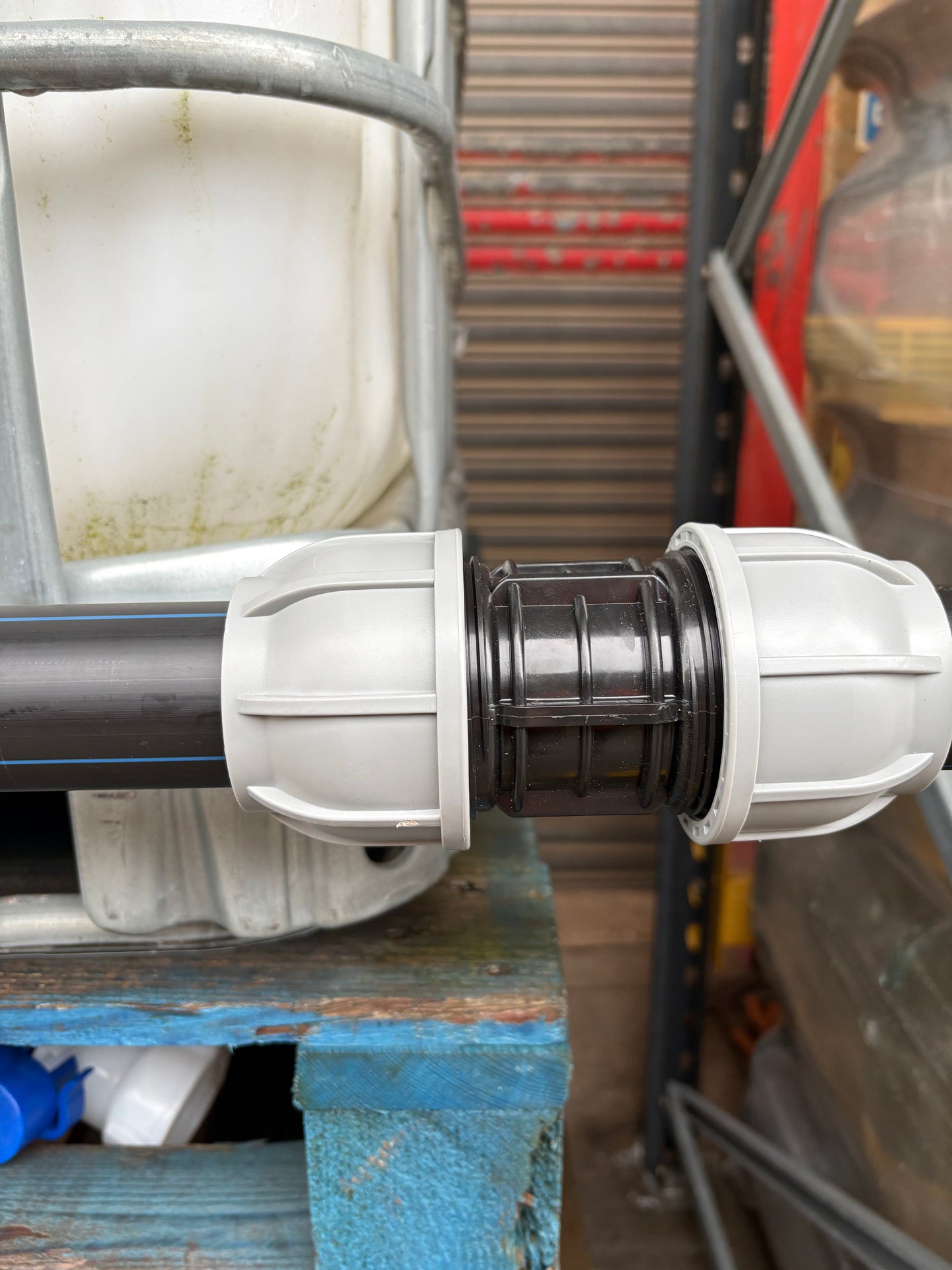 IBC 3-tank joining kit via 50 mm pipe