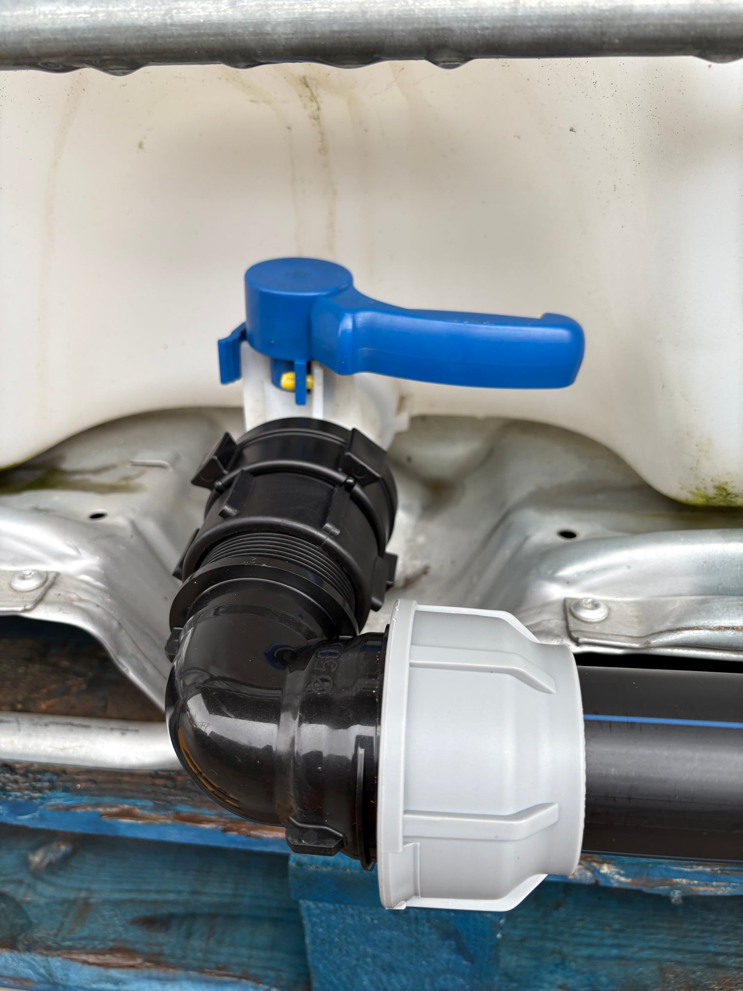 IBC 3-tank joining kit via 50 mm pipe