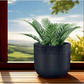 Luca Pot without Hole 140mm Deep Black