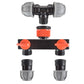 Tap Splitter with Valves and 25mm MDPE Tee/Straight Fittings Kit