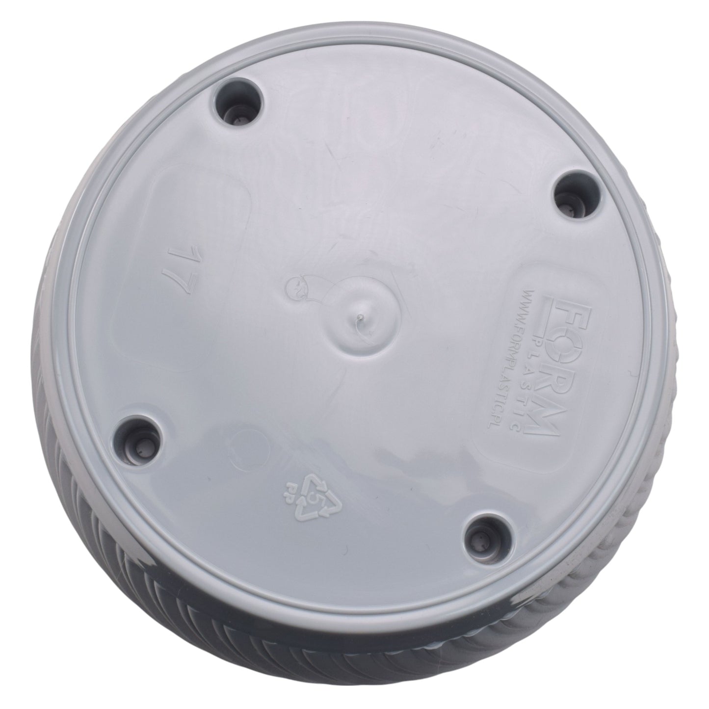 Mika Pot with Saucer 150mm Platinum