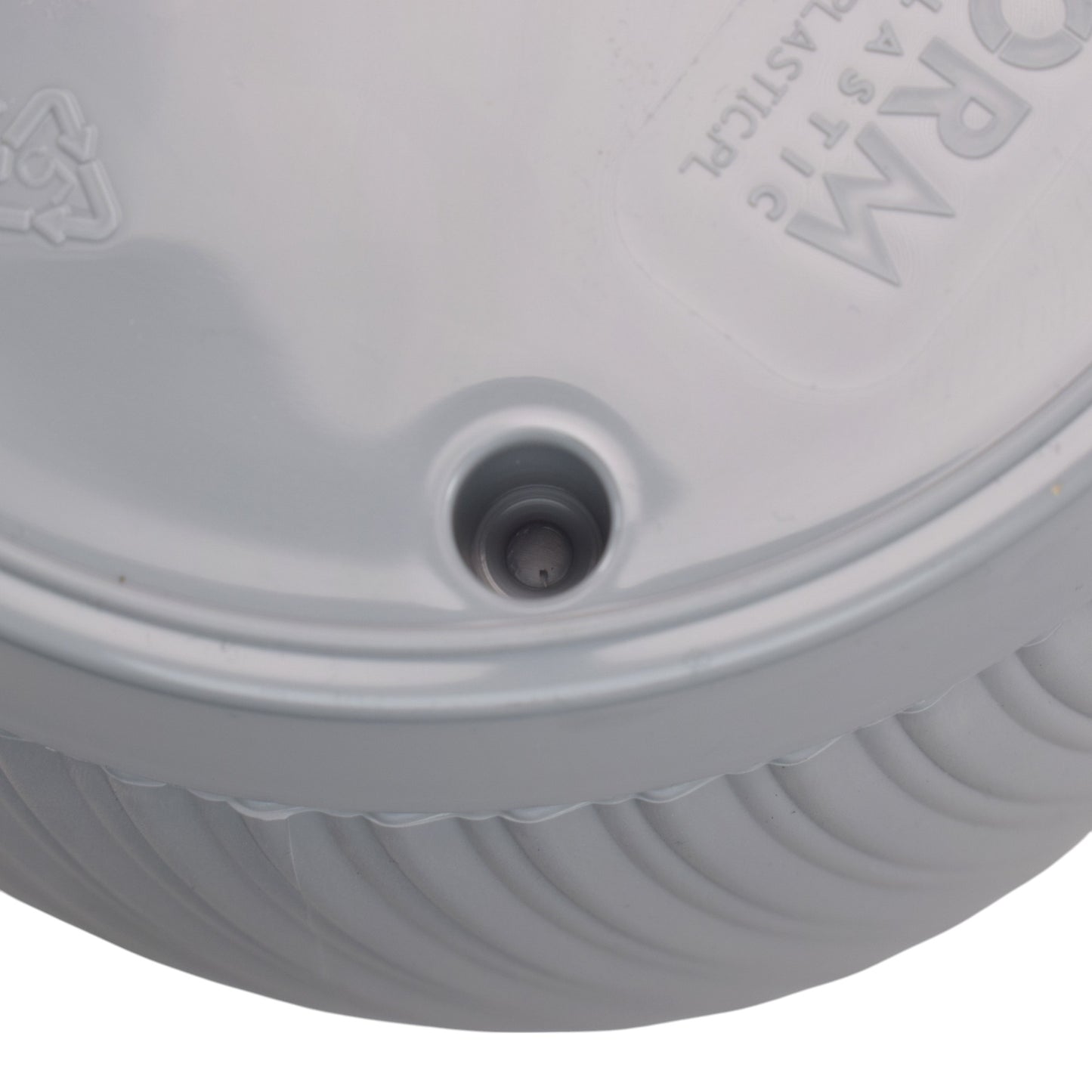 Mika Pot with Saucer 170mm Platinum