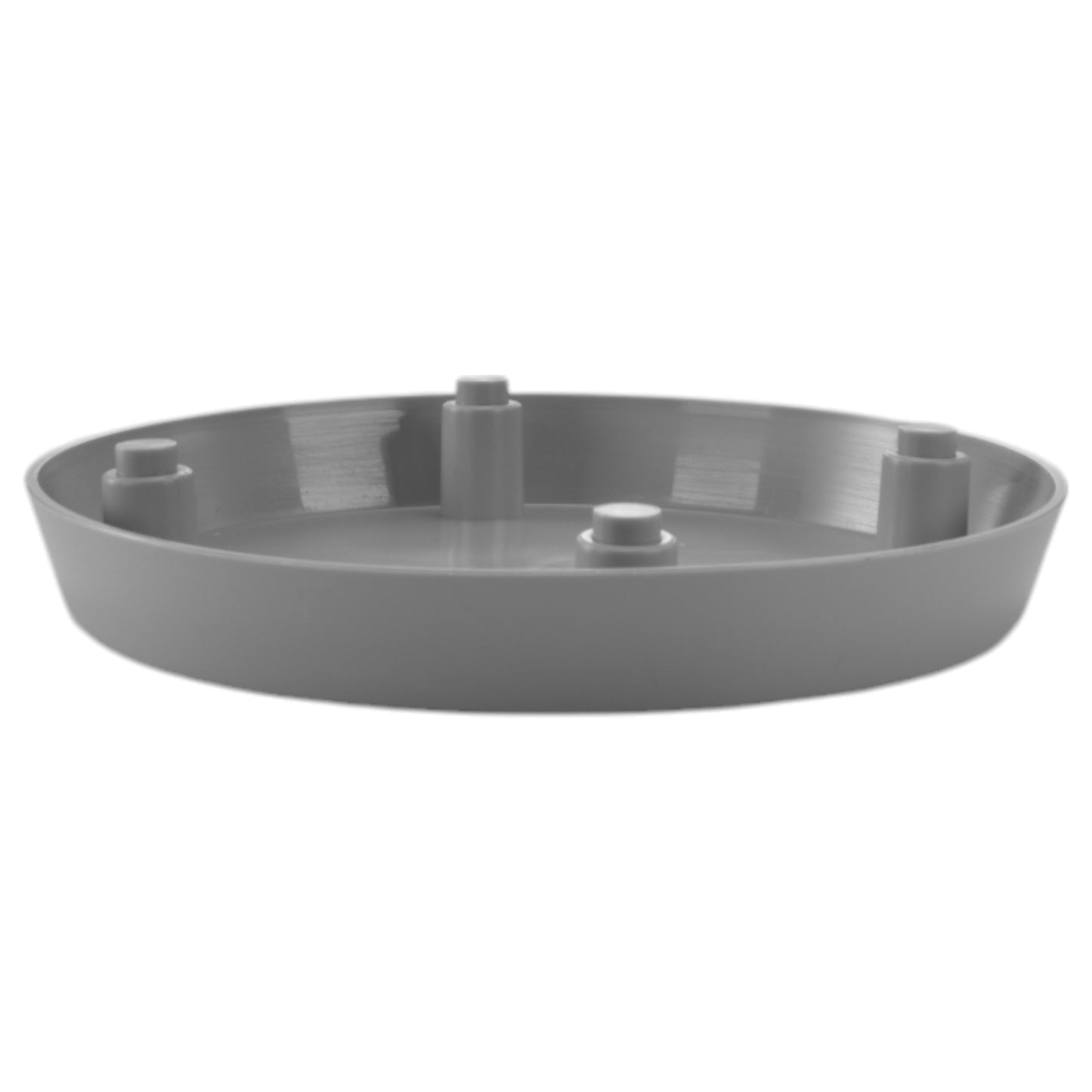Mika Pot with Saucer 150mm Platinum