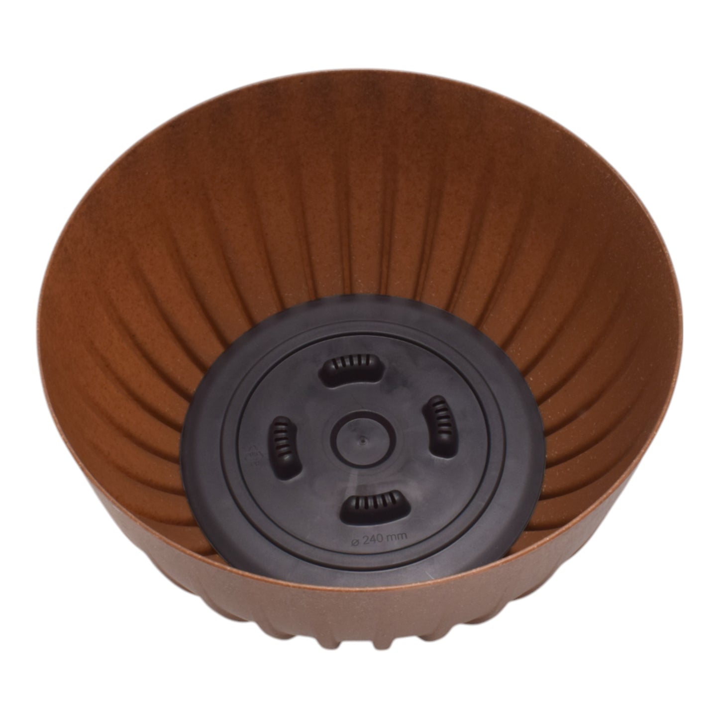 Mira Bowl Pot, Insert and Hole with Plug 300mm Eco Wood