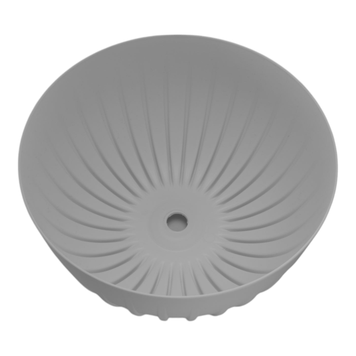 Mira Bowl Pot, Insert and Hole with Plug 300mm White