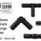 Mix 1/2" Barb Connectors HOZ10