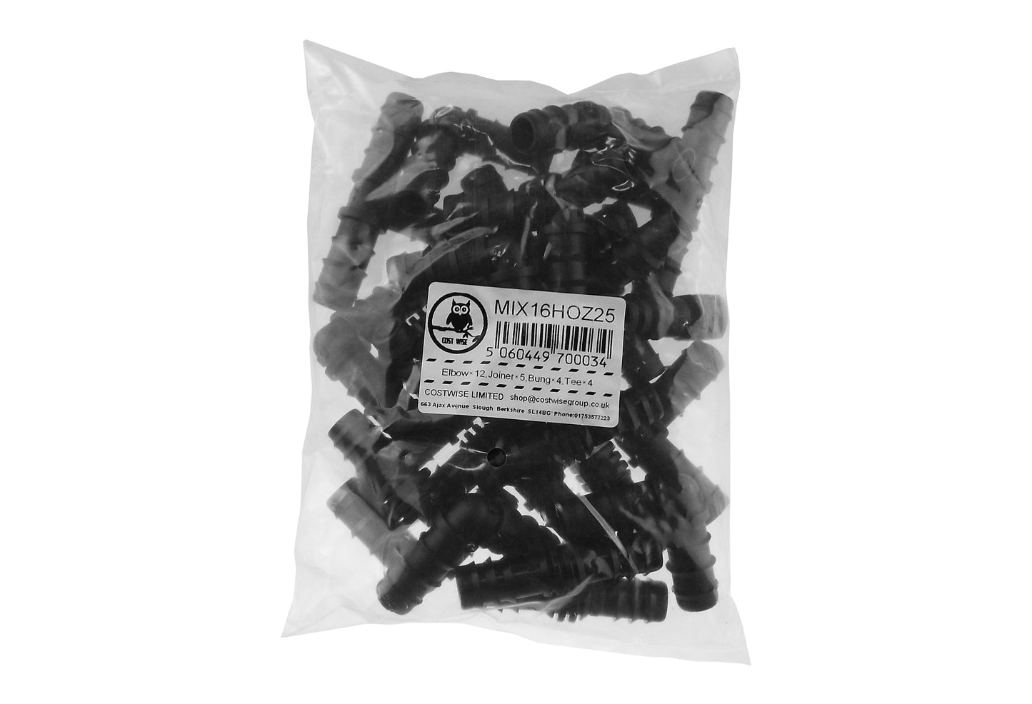 Mix 1/2" Barb Connectors HOZ25
