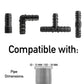 Mix 1/2" Barb Connectors HOZ10