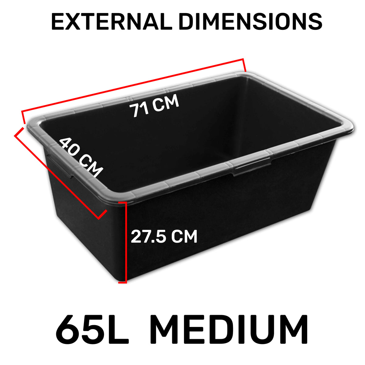 Dog Bath with Tap 65L