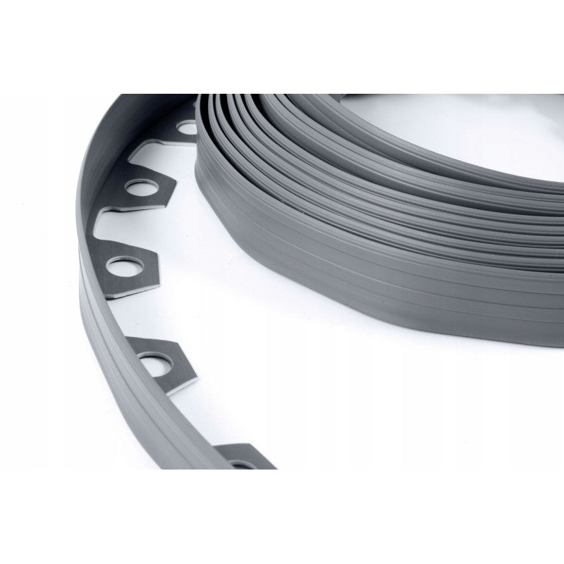 Lawn Border Set, Easy Border 40mm Gray 10m with Pegs
