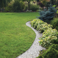 Lawn Border Set, Easy Border 40mm Light Gray 10m with Pegs