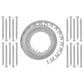 Lawn Border Set, Easy Border 40mm Light Gray 10m with Pegs