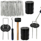 Weed Control Membrane Pegs Buffer Washer Set Blue with Rubber Mallet