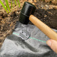Weed Control Membrane Pegs Buffer Washer Set Red with Rubber Mallet
