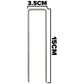 Weed Control Membrane Pegs Buffer Washer, 6"/150mm, Red