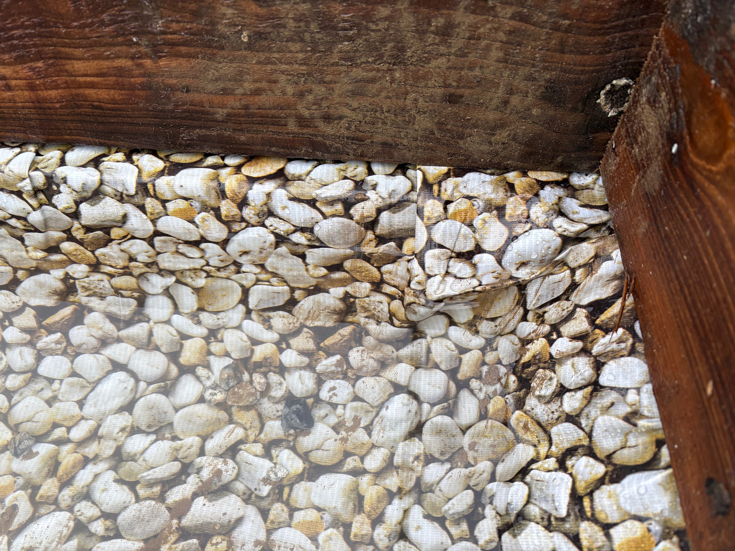 Small Pebble Print PVC 450gsm Pond Liner 2.5m x 5m