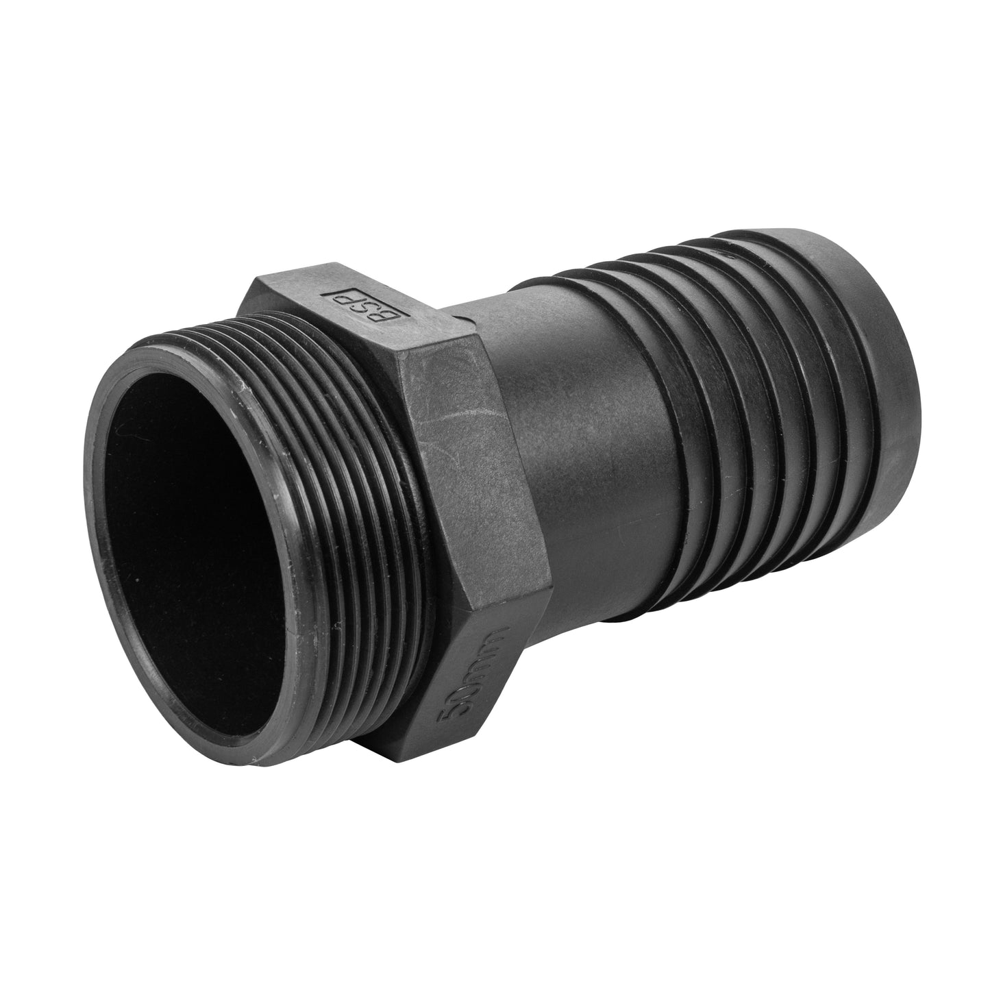 IBC 6-inch Cap Kit with 50mm Barbed Straight Connector