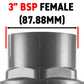 PP 3" BSPF Stopcock with Stainless Steel Ball Valve and Handle