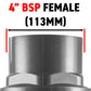 PP 4" BSPF Stopcock with Stainless Steel Ball Valve and Handle