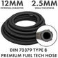 Rubber Reinforced with a Heat Resistant Textile Braid 12mm/18mm