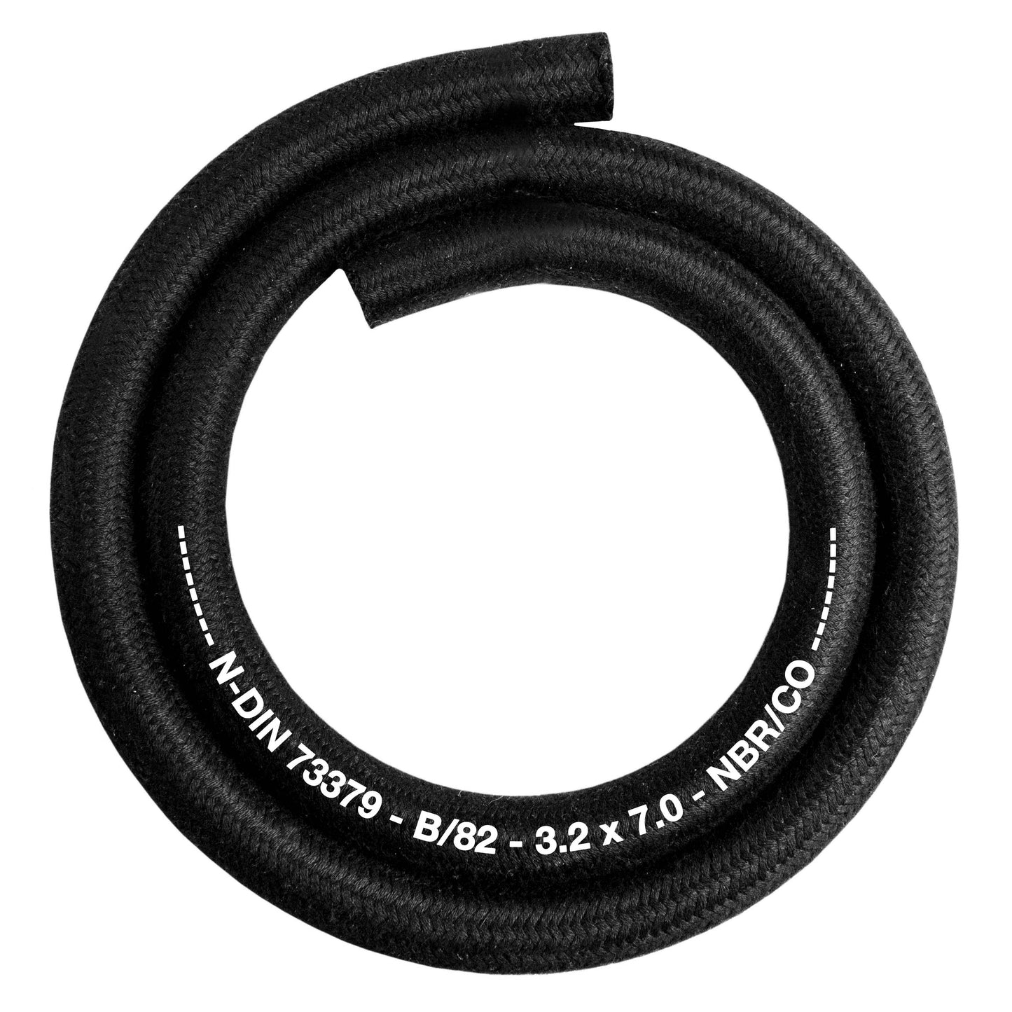 Rubber Reinforced with a Heat Resistant Textile Braid 3.2mm/7mm