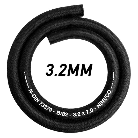 Rubber Reinforced with a Heat Resistant Textile Braid 3.2mm/7mm