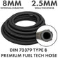 Rubber Reinforced with a Heat Resistant Textile Braid 8mm/13mm