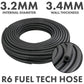 Rubber 3.2mm Braided Fuel, Oil Hose SAE J30 R6