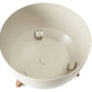 Roma Bowl Pot with Legs, Insert and Hole with Plug 240mm White
