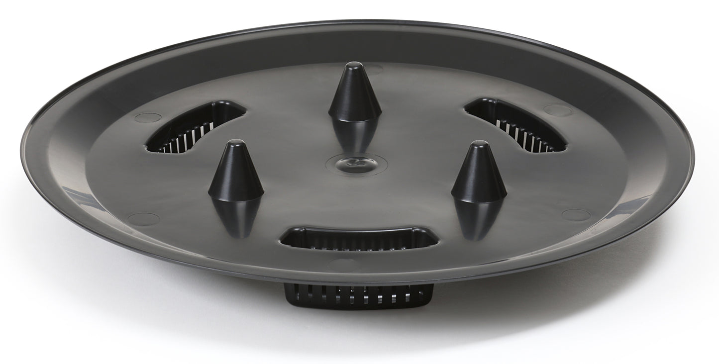 Roma Bowl Pot with Legs, Insert and Hole with Plug 240mm White