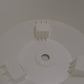 Roma Bowl Pot with Legs, Insert and Hole with Plug 240mm White