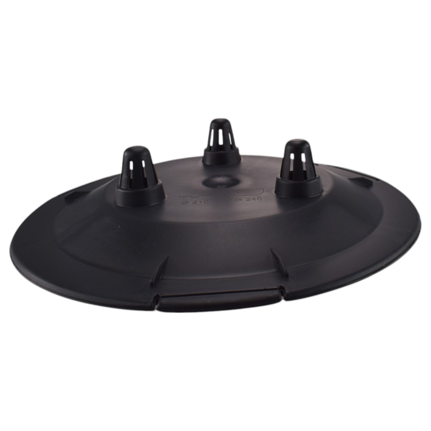 Roma Bowl Pot with Legs, Insert and Hole with Plug 240mm White