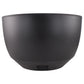 Roma Bowl Pot with Legs, Insert and Hole with Plug 290mm Black
